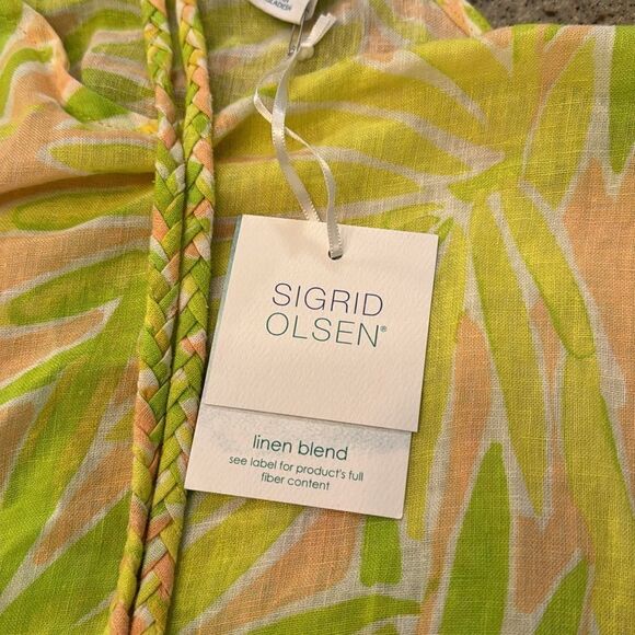 SIGRID OLSEN Linen Blend Maxi Dress *NEW* - Picture 4 of 15